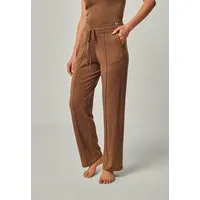 YOU LOOK PERFECT YOU LOOK PERFECT 100% Merino Strickhose mit Biese "Elisa", Cognac (braun), – Produktbild 1 von 1