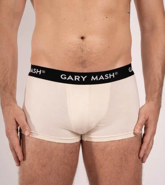 Gary Mash GARY MASH 2er-Set Bio Herren Boxerpanties, Ivory, – Produktbild 3 von 4