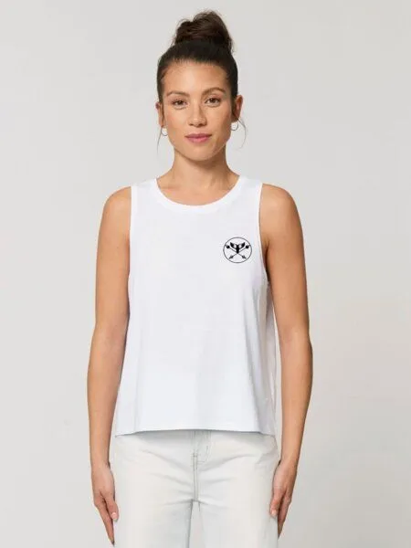 Zeachild Zeachild Basic Damen Highneck Top Bio, Weiss, – Produktbild 2 von 2