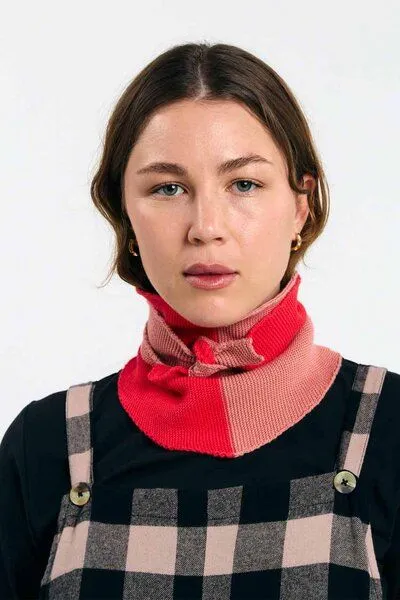 Suite 13 Lab Suite 13 Lab Alma Baumwoll-Schal, Rosa-rot, – Produktbild 1 von 3