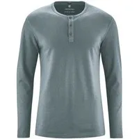 HempAge HempAge Herren Langarm-Shirt Hanf/Bio Baumwolle, Titan, – Produktbild 1 von 2