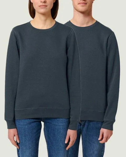 YTWOO YTWOO Unisex Sweatshirt | fairtrade & ökologisch, Blaugrau, – Produktbild 1 von 4