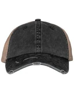 YTWOO YTWOO Nachhaltige Unisex Trucker-Cap im zerrissenen Look – Produktbild 1 von 1