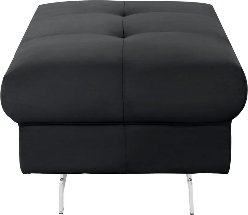 COTTA Hocker Chef, mit edlen Metallfüßen, Schwarz, – Produktbild 1 von 5