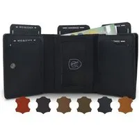 Akaroa Akaroa Henry, Slim wallet mit 10 Kartensteckplätze 7,5 x 9,5 cm, Dunkelbraun, – Produktbild 1 von 1