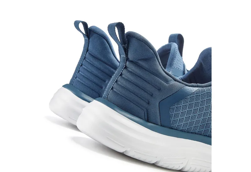 John Devin John Devin Halbschuhe, Freizeitschuhe, Turnschuh, Slip-On-Sneaker Sneaker mit elastischen Bändern für schnelles Reinschlüpfen, Unisex VEGAN, Blau, – Produktbild 5 von 5