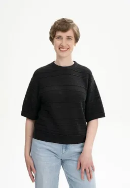 MELA Strukturiertes Strick T-Shirt Style AROHI | von MELA | Fairtrade & GOTS zertifiziert – Produktbild 1 von 1