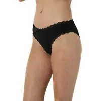 Bruno Barella Bruno Barella Damen Slips mit Spitze aus Micromodal in Schwarz – Produktbild 2 von 3