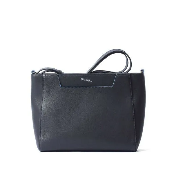 Vargu Vargu Leder-Umhängetasche Sandrin 1, Black, – Produktbild 1 von 4