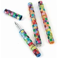 El Puente El Puente Kugelschreiber mit Kappe, 3er-Set | Fair Trade & Handmade aus Indien – Produktbild 1 von 1