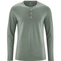 HempAge HempAge Herren Langarm-Shirt Hanf/Bio Baumwolle, Thyme (grün), – Produktbild 1 von 1