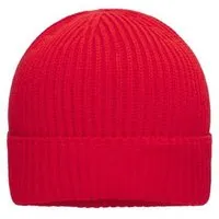 Daiber Daiber Bio-Baumwolle Beanie Wintermütze Ripp-Design, Rot, – Produktbild 1 von 1