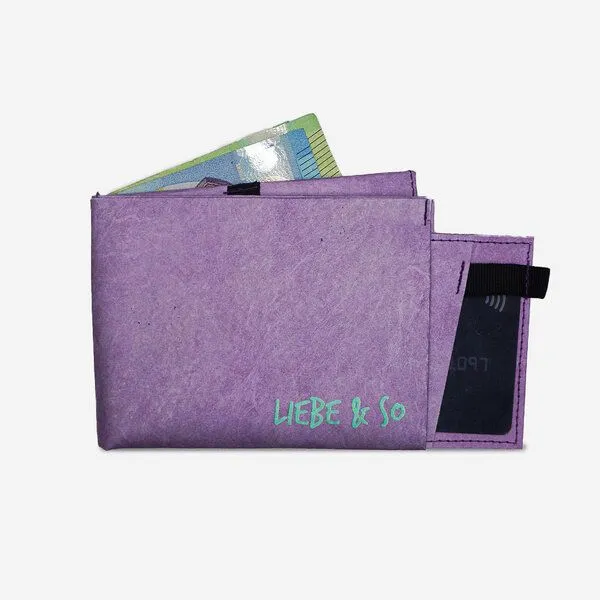 paprcuts paprcuts RFID Portemonnaie Pro, Liebe & so (lila), – Produktbild 1 von 4