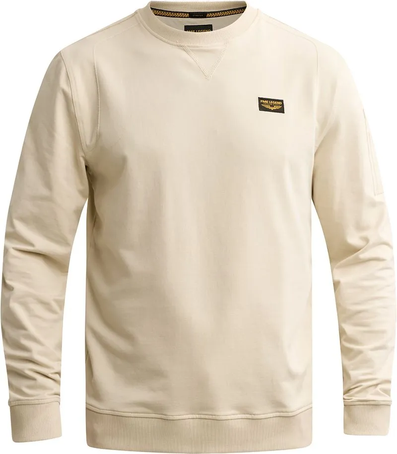 PME Legend PME Legend American Classic Pullover Bone White, Wollweiß, – Produktbild 2 von 5
