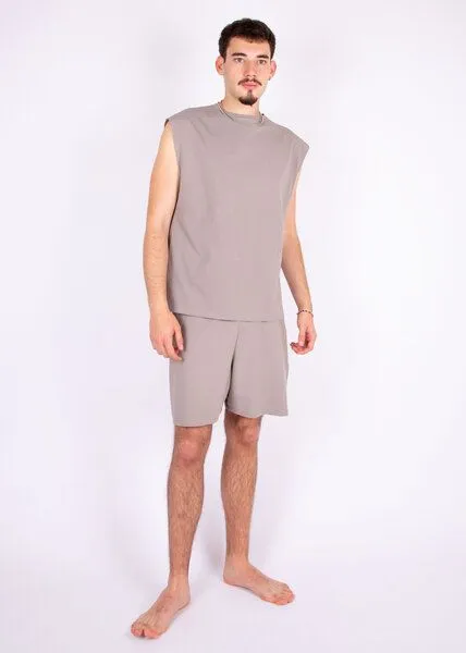 ÆVRIL ÆVRIL Unisex Oversize Shirt // Dolphin Grey // Bio-Baumwolle – Produktbild 2 von 3