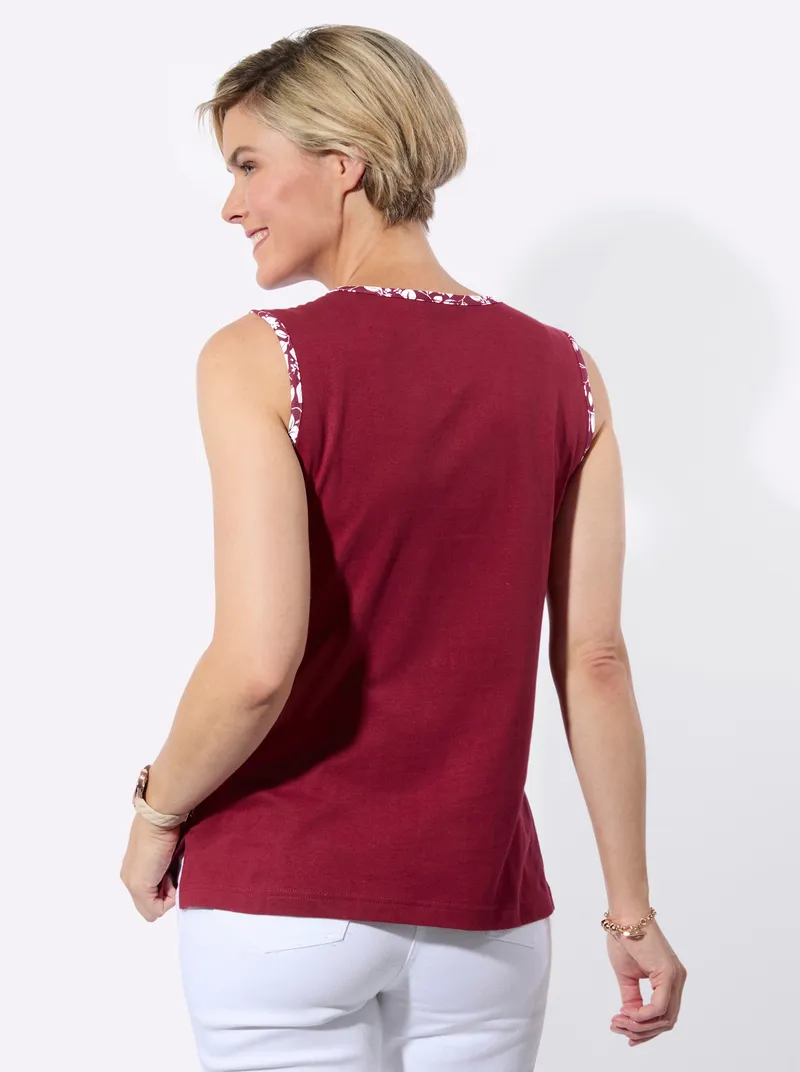 Witt Shirttop dunkelrot, Dunkelrot, – Produktbild 1 von 2