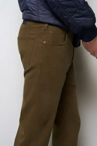 M 5 BY MEYER M 5 BY MEYER COTTON-TWILL CHINO, Grün (khaki), – Produktbild 4 von 5