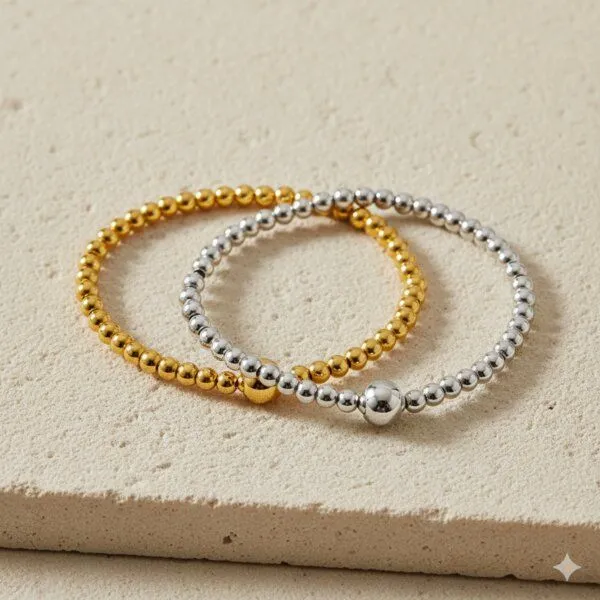 MOANINA MOANINA Armband Adda - 925 Silber/18k Gold Vermeil, Silber, – Produktbild 2 von 3