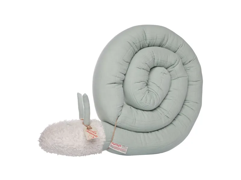tinéba tinéba Kuschelschnecke Musselin Länge ca. 200 cm, Grün, – Produktbild 1 von 2