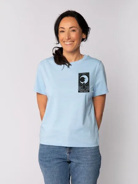 watapparel watapparel T-Shirt Frauen Tarot The Moon, Blue soul, – Produktbild 1 von 3
