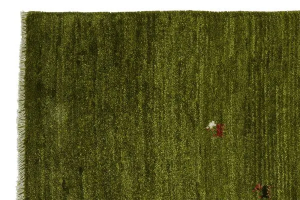 Rugtales Gabbeh Grün „Rugtales“ aus Schurwolle, 84x120 cm, Grün, – Produktbild 4 von 4