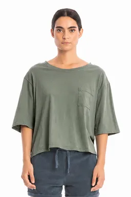 RAVENS VIEW IBIZA RAVENS VIEW IBIZA Damen vegan Top Riviera Olivgrün – Produktbild 1 von 1