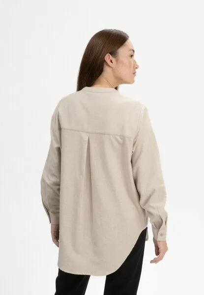 MELA Flanell Shirt AABAN | von MELA | Fairtrade & GOTS zertifiziert, Birke melange, – Produktbild 3 von 4