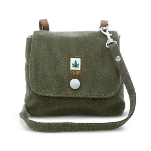 Pure Pure HF-0025 Hanf Schultertasche XS, Khaki, – Produktbild 1 von 2