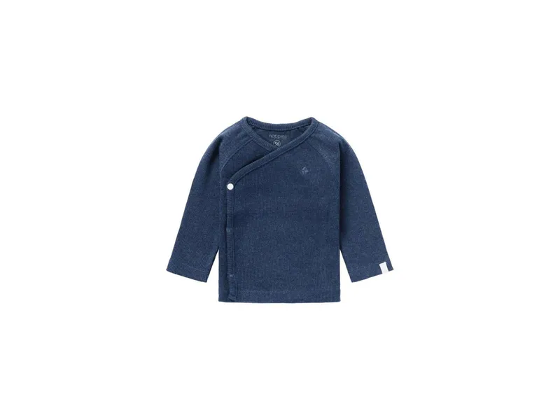 Noppies Wickelshirt Langarm Nanyuki navy melange rip Gr. 68, Blau, – Produktbild 1 von 2