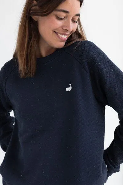 TWOTHIRDS TWOTHIRDS Klassisches Sweatshirt Santa Monica, Navy, – Produktbild 2 von 3
