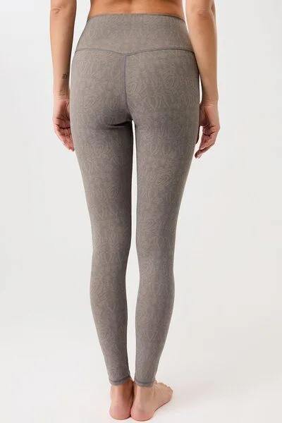 mandala Mandala Monoprinted Tights, Grey (printed), – Produktbild 2 von 4