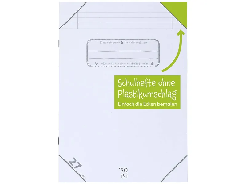 Soisi Soisi Recycling-Schulheft DIN A4 Nr. 27 lin. mit Doppelrand – Produktbild 1 von 1