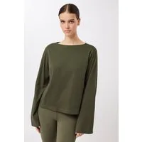 mandala MANDALA Damen vegan Langarmshirt Iconic Leaf – Produktbild 1 von 1