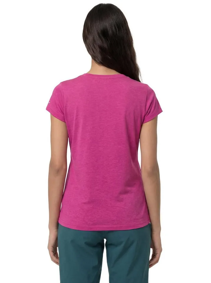 Vaude Vaude T-Shirt SE Women's Abelia T-Shirt II (1-tlg) schnelltrocknendes und funktionelles Shirt, Rosa, – Produktbild 3 von 3
