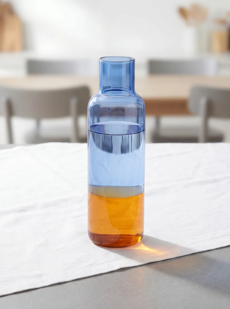 Tranquillo Karaffe RAIINBOW Blau – Borosilikatglas - blau – Produktbild 1 von 3