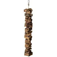 Kork-Deko Kork-Deko Kette zum Knabbern aus Naturkorken, groß | Kette zum Knabbern aus Korken | Vogelschaukel zum Knabbern | 60 cm – Produktbild 1 von 1