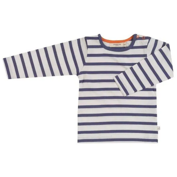 Pigeon by Organics for Kids Pigeon by Organics for Kids Kinder-Langarmshirt "Longsleeve Breton stripe", Sailor/ blue (weiss/ blau), – Produktbild 1 von 1