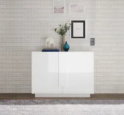 Home affaire Sideboard Jupiter, Breite 121 cm, Kommode 2 Türen - Soft Closing, Anrichte, moderne Griffblende, FSC®, cleveres Stauraumkonzept – Produktbild 1 von 1