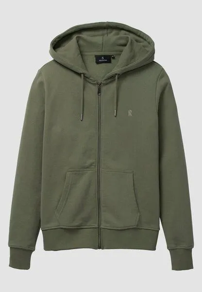 recolution Damen Sweatjacke aus Bio-Baumwolle - DAHLIA - recolution, Dark khaki (grün), – Produktbild 1 von 1