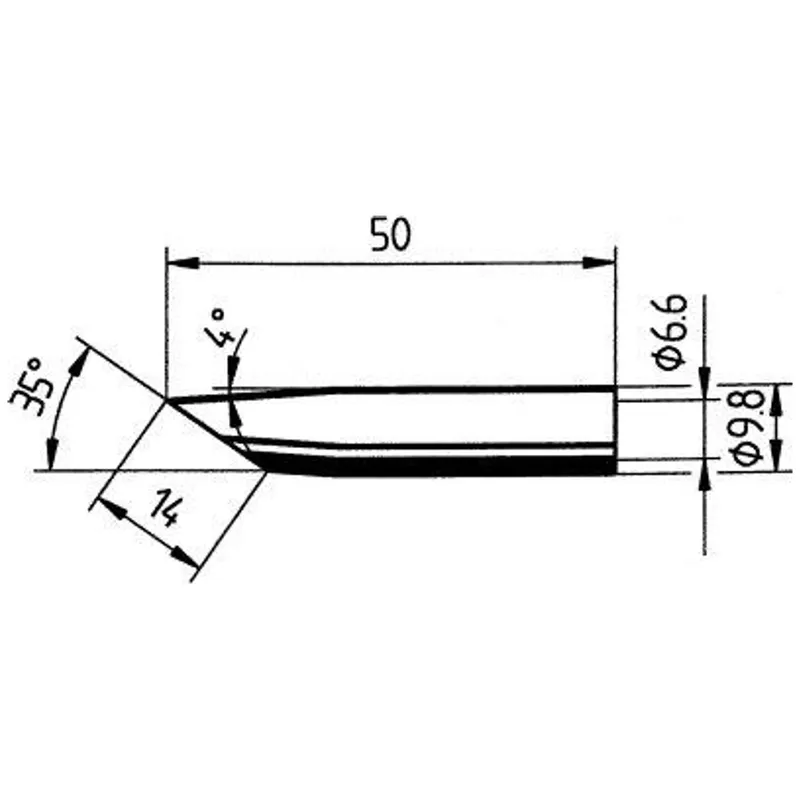 Sonstige Sonstige ERSA Ersatz-Lötspitze 14 mm angeschr. SB ERSA – Produktbild 1 von 1