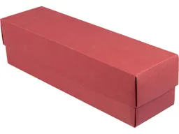 Geschenkkarton für 1 Flasche, B 326 x T 92 x H 88 mm aus Recyclingkarton, rot – Produktbild 1 von 1