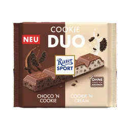 Ritter Sport Ritter Sport DUO Choco 'n Cookie / Cookie 'n Cream, 100g – Produktbild 1 von 1
