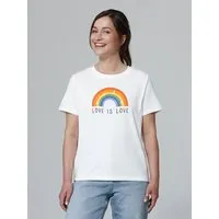 watapparel watapparel T-Shirt Frauen Love is Love, Off white, – Produktbild 1 von 1