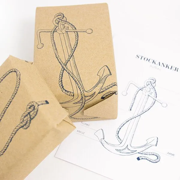 Bow & Hummingbird Bow & Hummingbird Geschenkpapier Stockanker – Produktbild 2 von 4