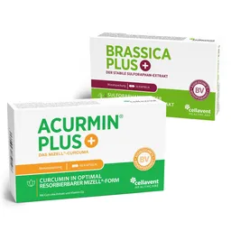 Cellavent Healthcare Kurkuma + Sulforaphan Kapseln · Acurmin & Brassica PLUS – Produktbild 1 von 1