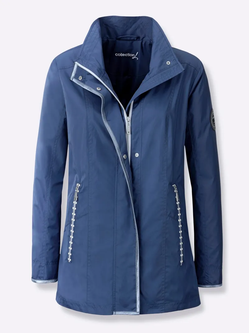 Witt Jacke, Jeansblau-weiß, – Produktbild 2 von 2
