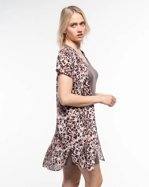 Alma & Lovis Alma & Lovis Print-Blusenkleid aus Bio-Baumwoll-Batist | Batist Gep Tunika, Rose quarz (rose-rosa), – Produktbild 3 von 4