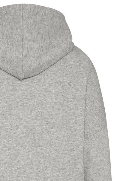 Wunderwerk Wunderwerk Damen Kapuzenpullover aus Biobaumwolle "Mega sweat hoody", Grau (silver grey melange), – Produktbild 4 von 4