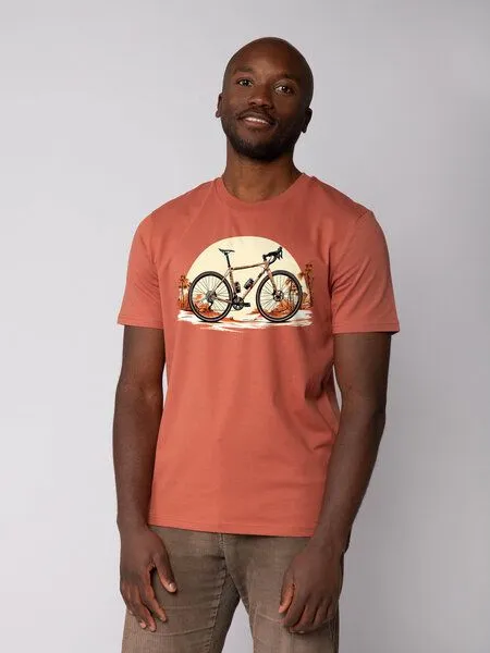 watapparel watapparel T-Shirt Unisex Gravelbike, Heritage brown, – Produktbild 1 von 3