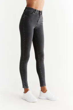 Evermind Evermind Damen vegan Jeans Stretch Skinny Fit Aschgrau – Produktbild 1 von 1